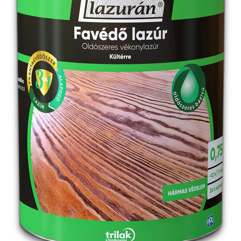 Lazurán 3in1 oldószeres favédő lazúr Lazurán 3in1 oldószeres favédő lazúr