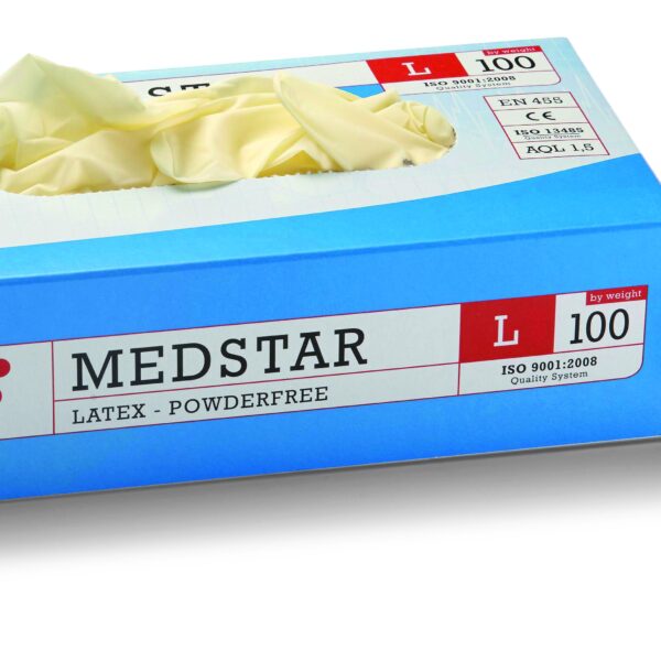 Latex kesztyû, púdermentes
