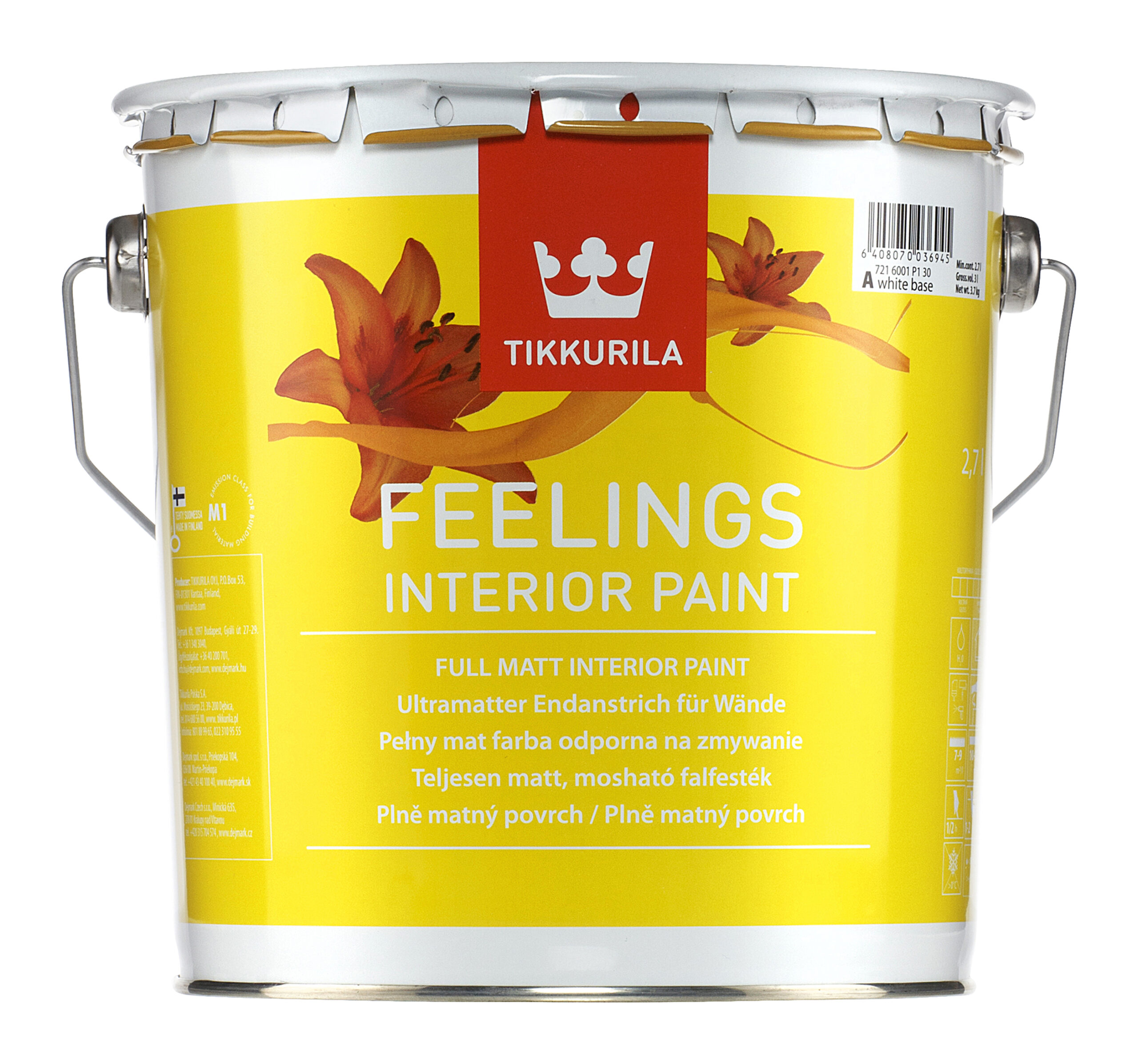 Tikkurila Feelings beltéri falfesték A bázis (fehér) Tikkurila Feelings beltéri falfesték A bázis (fehér)