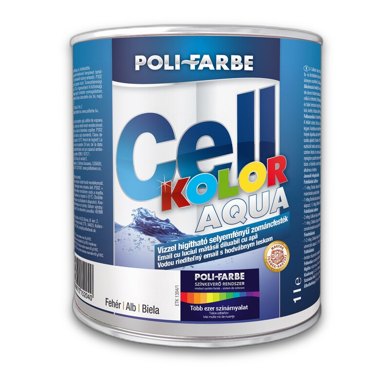 Cellkolor aqua selyemfényû zománcfesték Cellkolor aqua selyemfényû zománcfesték